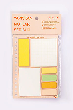 Turuncu Yapışkan Not Seti • Post-it • Sticky Note (GGK-KYN001)