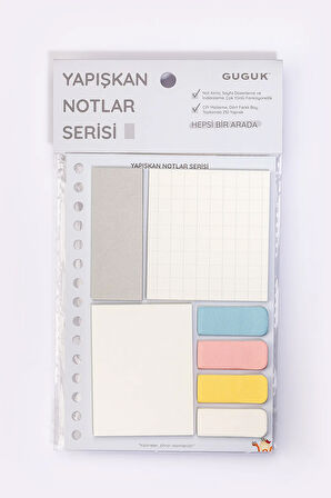 Beyaz Yapışkan Not Seti • Post-it • Sticky Note (GGK-KYN005)