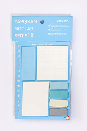 Mavi Yapışkan Not Seti • Post-it • Sticky Note (GGK-KYN003)