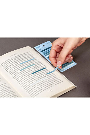 Mavi 15 Renkli Şeffaf Pet Index • Index Sticker • Post-it • Sticky Note (GGK-PI005)