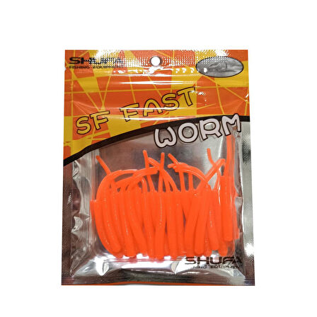 Shufa SF Fast Worm 5.1cm Lrf Silikon Yem