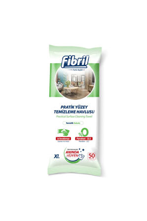 Fibril Yüzey Temizleme Havlusu Çam Kokulu 50'li