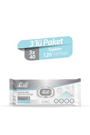 Mop Temizleme Havlusu 3 Paket 120 Yaprak