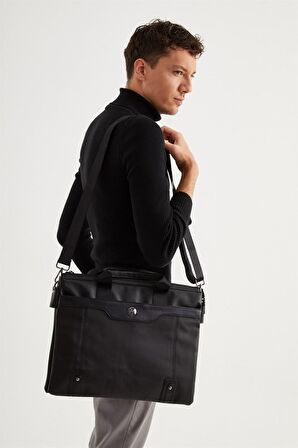 TH Bag  Erkek Evrak Çantası TH-WS600200 SİYAH