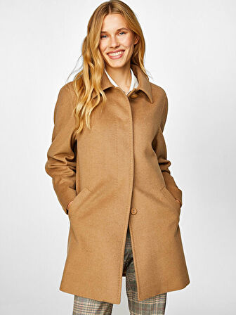 Bebe Yaka Kaşmir Kaban 00038