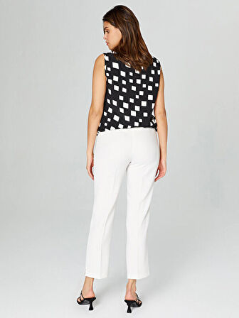 Slim Fit Krep Pantolon 00049