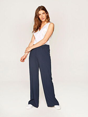 Wide Leg Viskon Pantolon 00067