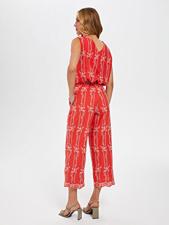 Brode Nakış İşli Sraıght Fıt Pantolon 66517