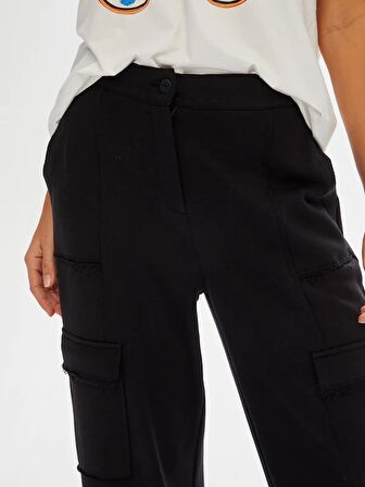 Kargo Cep Detaylı Straıght Fıt Örme Pantolon 68543
