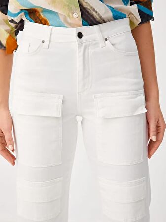 Çok Cepli Straıght Fıt Jean Pantolon 68464