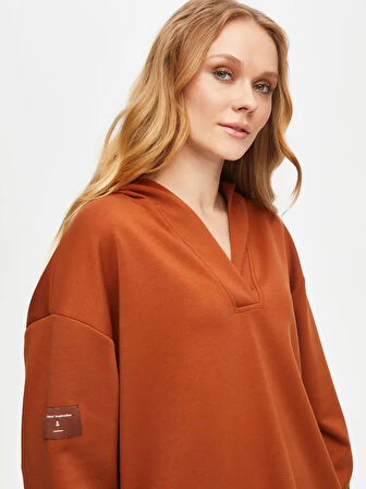Kapüşonlu Modallı Sweatshirt 69508