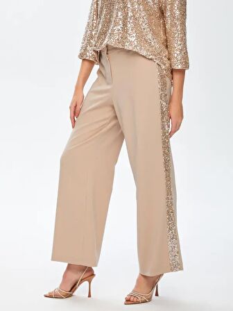 Yanı Payet Şeritli Wıdeleg Fıt Pantolon 69493