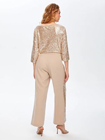 Yanı Payet Şeritli Wıdeleg Fıt Pantolon 69493