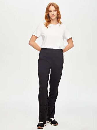 Delik İşi Nakış Detaylı Eşofman Alt 69253