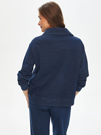 Nakış Detaylı Önü Fermuarlı Eşofman ÜSt 69275