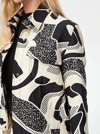 Monochrome Desen Track Ceket 69173