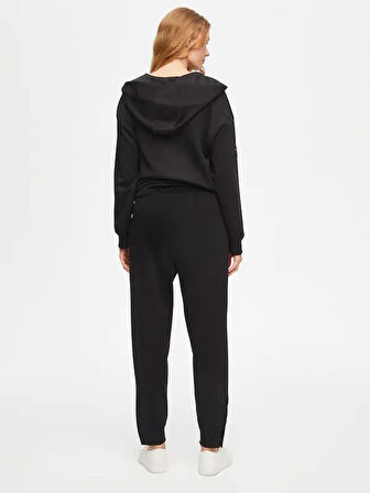 Paçası Çıtçıt Detaylı Comfort Fit Örme Pantolon 69495