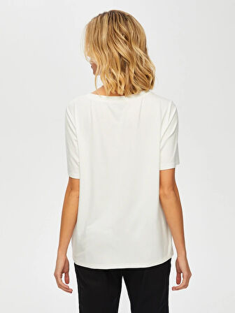 Önü Brıght Baskılı Yuvarlak Yaka T-Shirt 69544