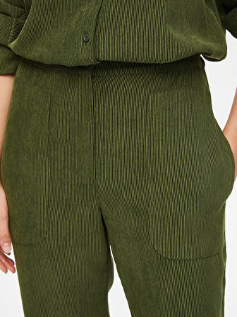 Faik Sönmez Kendinden Dokulu Comfort Fit Kadın Pantolon 69490