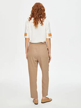 Kendinden Dokulu Comfort Fit Şönil Pantolon 69490