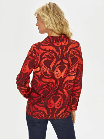 Paisley Desen Viskon Gömlek 69308