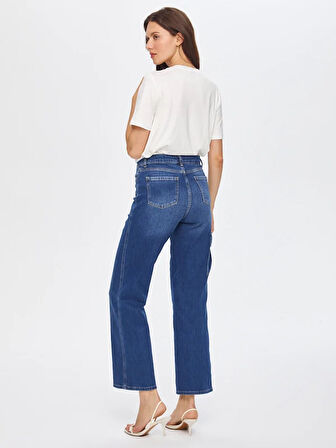 Kargo Cep Detaylı Straight Fit Jean Pantolon 69351