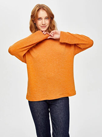 Triko Görünümlü Sweatshirt 69154