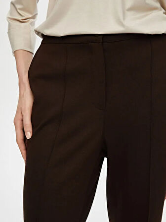 Önü Dikişli Slım Fıt Örme Pantolon B00089