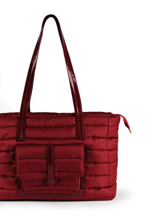 Rugan Saplı Kapitone Tote Bag Çanta 69841