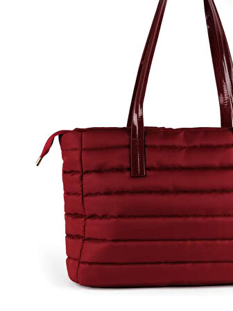 Rugan Saplı Kapitone Tote Bag Çanta 69841