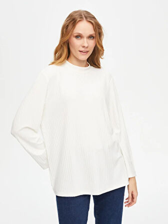 Relax Dik Yaka Kaşkorse Sweatshirt 69756