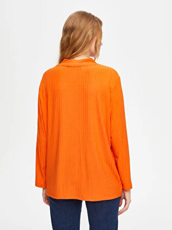 Relax Dik Yaka Kaşkorse Sweatshirt 69756
