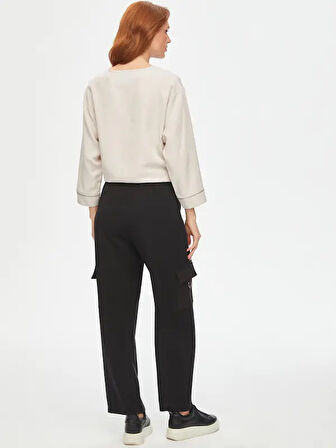 Relax Liyoselli Cep Detaylı Wide Leg Fit Pantolon 69762