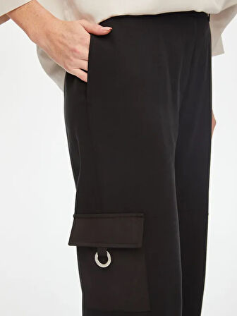 Relax Liyoselli Cep Detaylı Wide Leg Fit Pantolon 69762