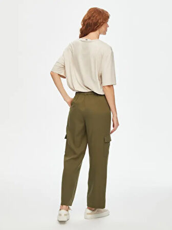 Relax Liyoselli Cep Detaylı Wide Leg Fit Pantolon 69762