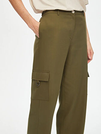 Relax Liyoselli Cep Detaylı Wide Leg Fit Pantolon 69762