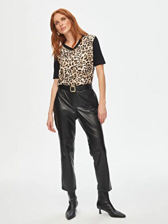 Slim Fit Deri Pantolon 69700
