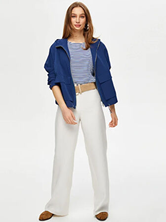 Astarsız Kapişonlu Comfort Fit Trençkot S25TNC012