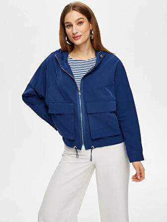 Astarsız Kapişonlu Comfort Fit Trençkot S25TNC012