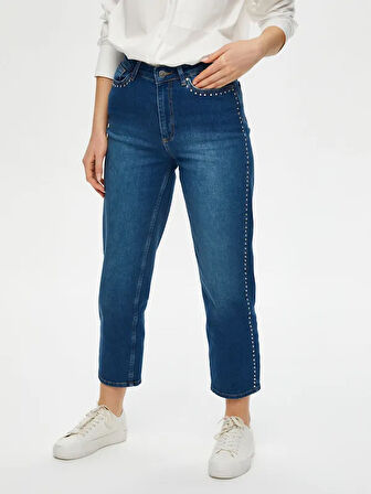 Trok Taş Detaylı Starıght Fit Jean Pantolon S25JPN006