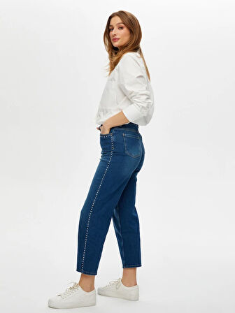 Trok Taş Detaylı Starıght Fit Jean Pantolon S25JPN006