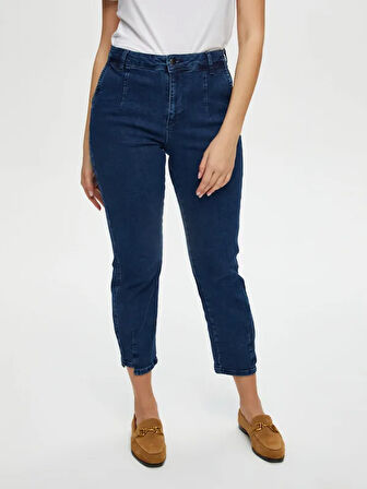 Paçası Kesik Detaylı Slim Fit Jean Pantolon S25JPN011