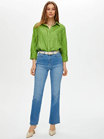 Flare Paça Jean Pantolon S25JPN014