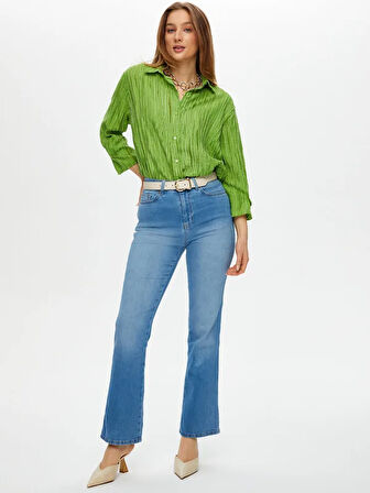 Flare Paça Jean Pantolon S25JPN014