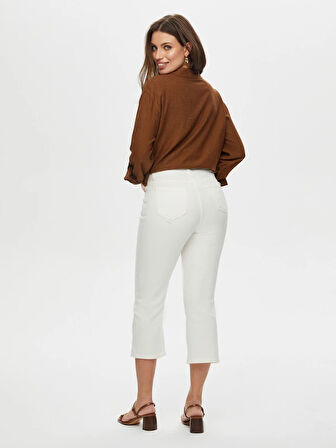 Paçası Kroşe Patch Detaylı Straight Fit Jean Caprı S25JCP006