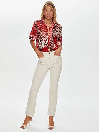 Flare Paça Jean Pantolon S25JPN004