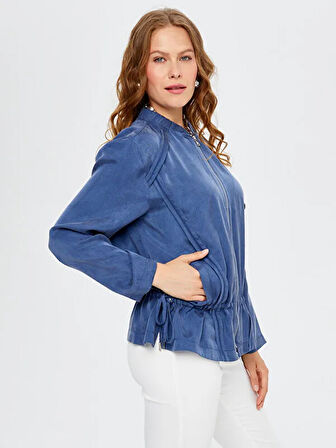 Ribana Garnili Bağcık Detaylı Bomber Ceket S25BMB005