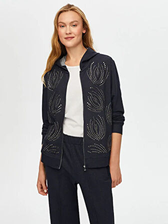 Trok Taş Detaylı Kapişonlu Eşofman Üst S25ESU006