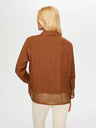 File Detaylı Müslin Gömlek S25GML033