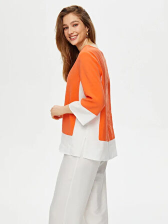 Renk Bloklu Modallı Tunik S25TNK013